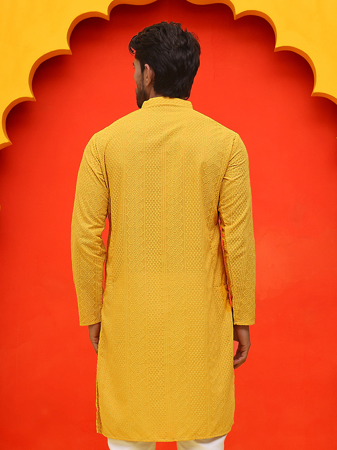 Embroidered Cotton Kurtas For Men