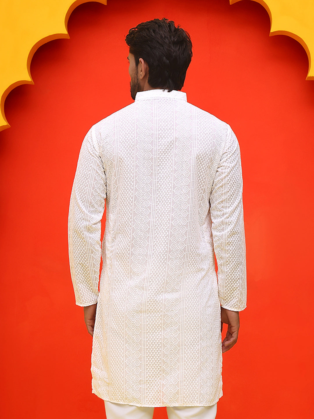Embroidered Cotton Kurtas For Men