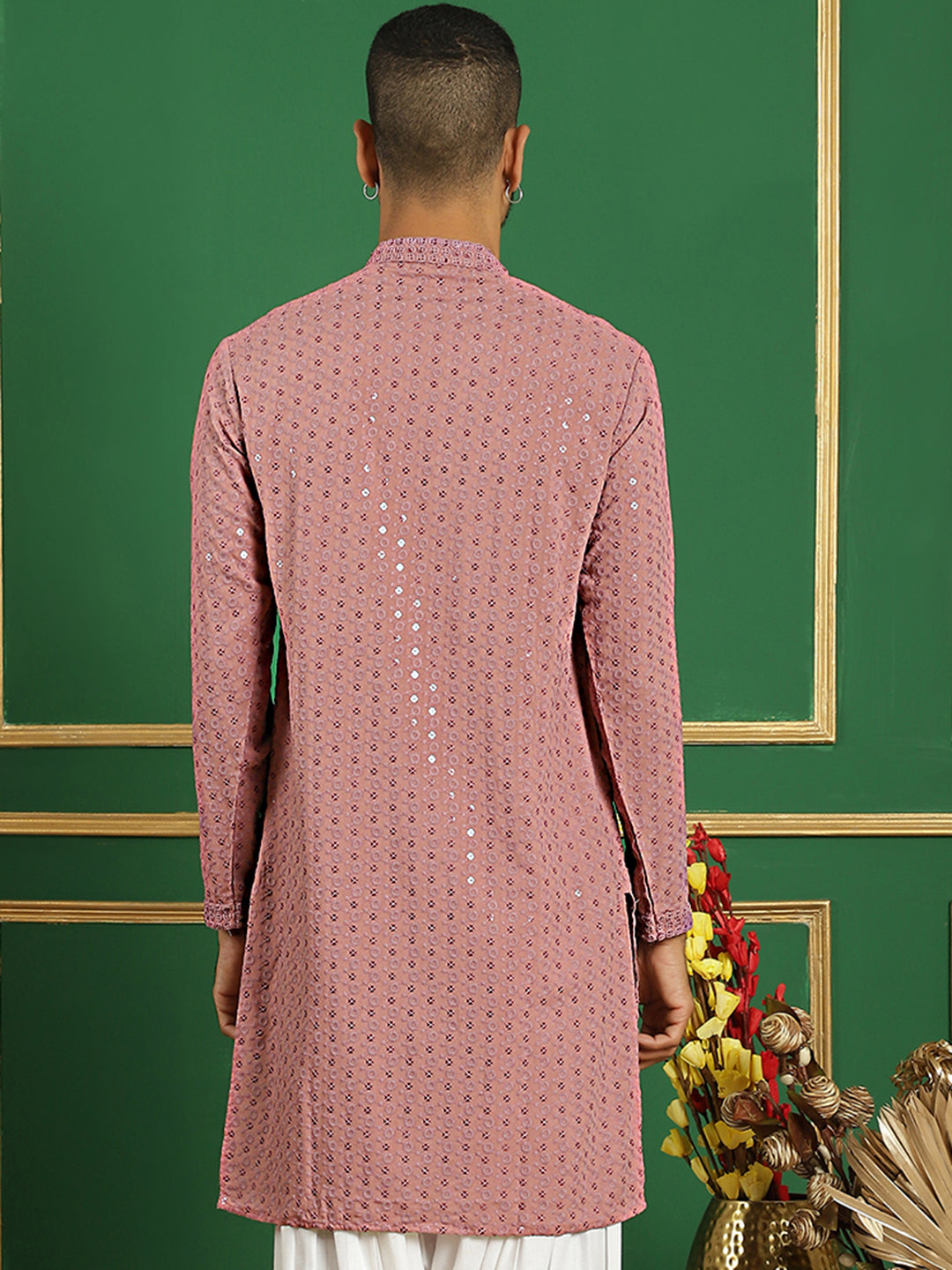 Sequin Embroidered Pure Cotton Kurtas