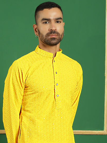 Sequin Embroidered Pure Cotton Kurtas