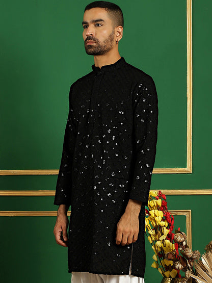 Sequin Embroidered Pure Cotton Kurtas