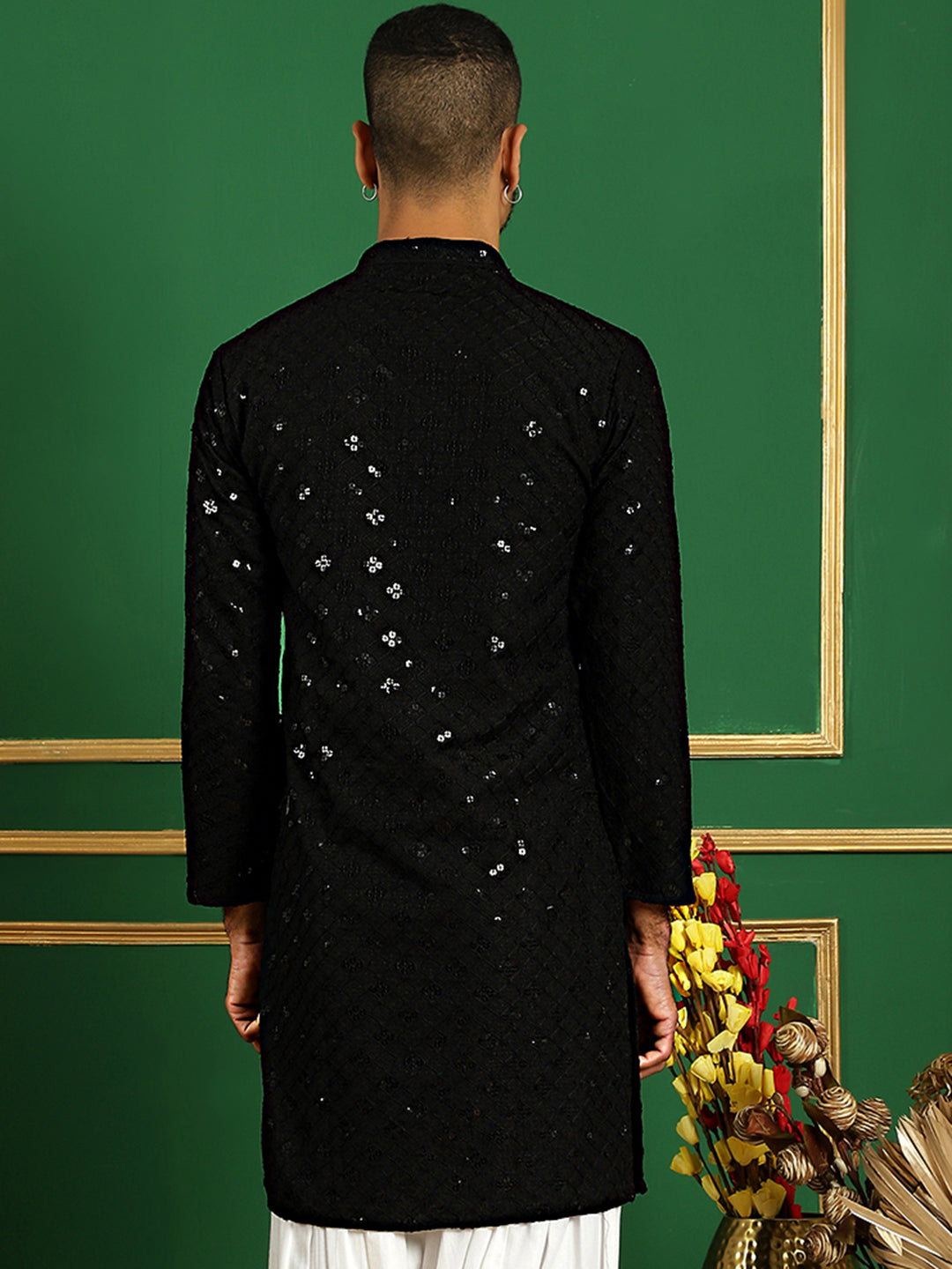 Sequin Embroidered Pure Cotton Kurtas