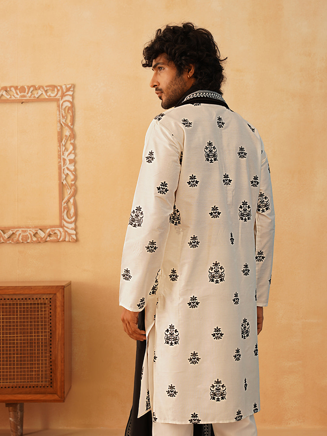 Embroidered &amp; Sequin Kurta With Dupatta