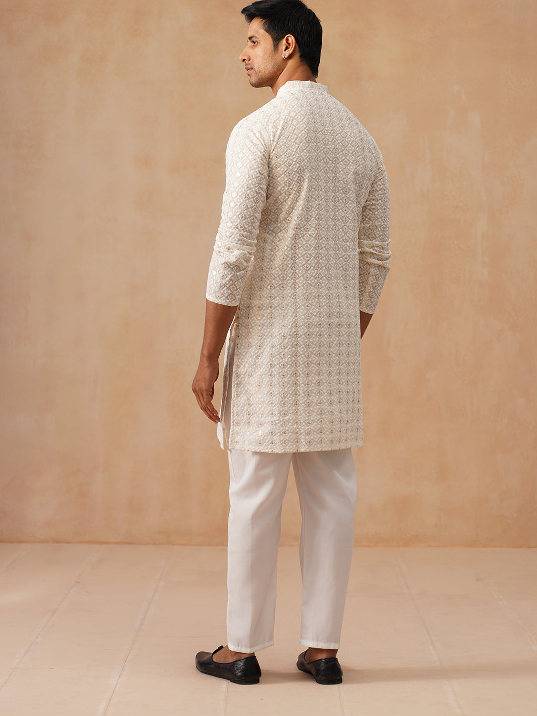 Men’S Ethnic Cotton Embroidered Kurta Pyjama