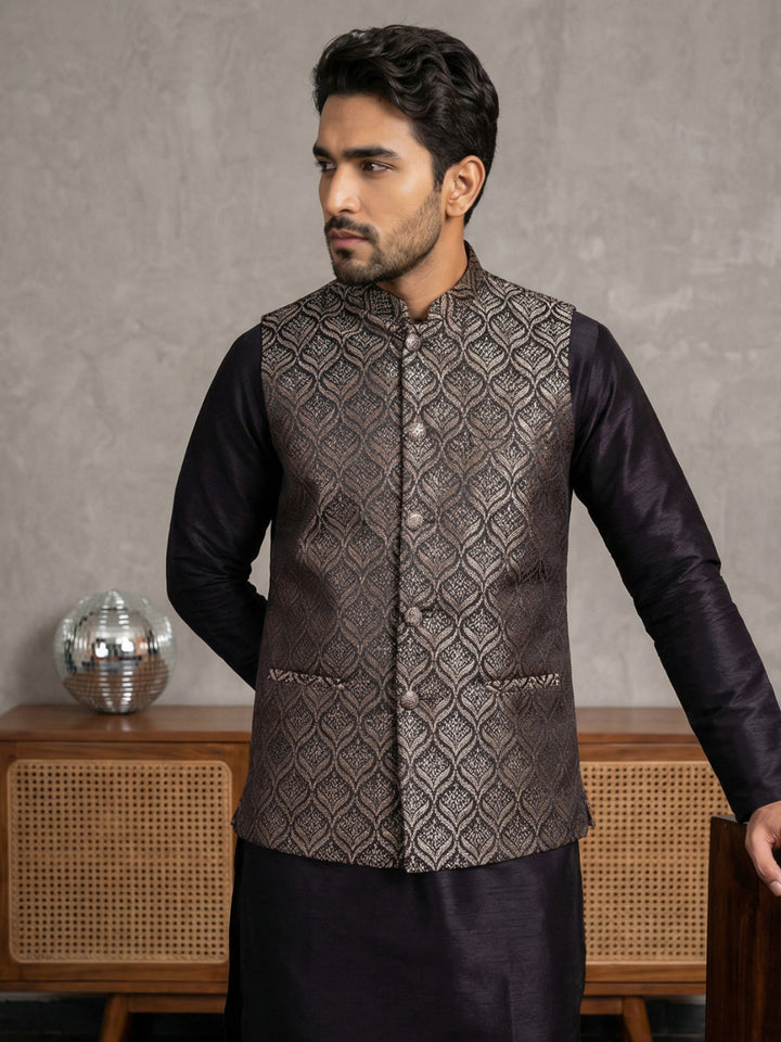 Woven Design Nehru Jacket