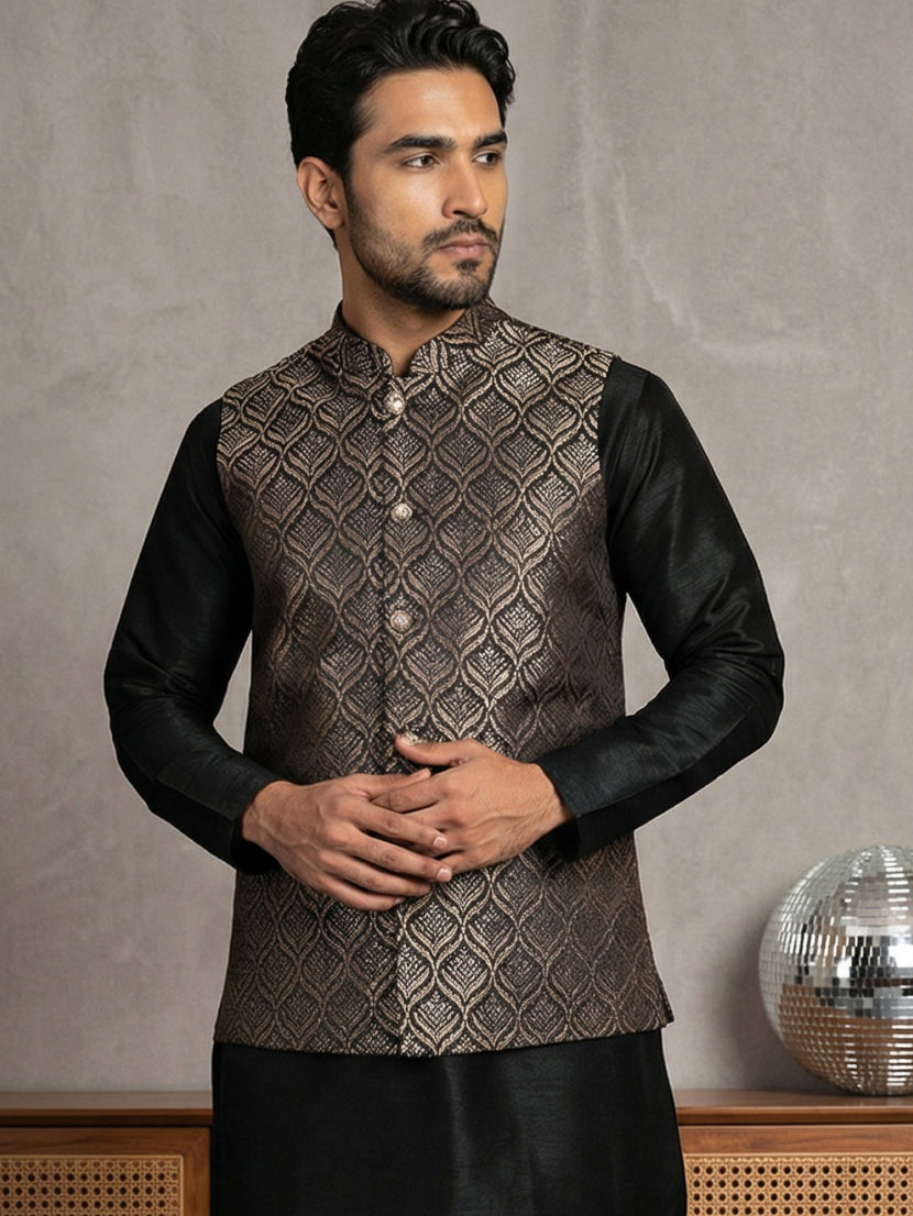 Woven Design Nehru Jacket