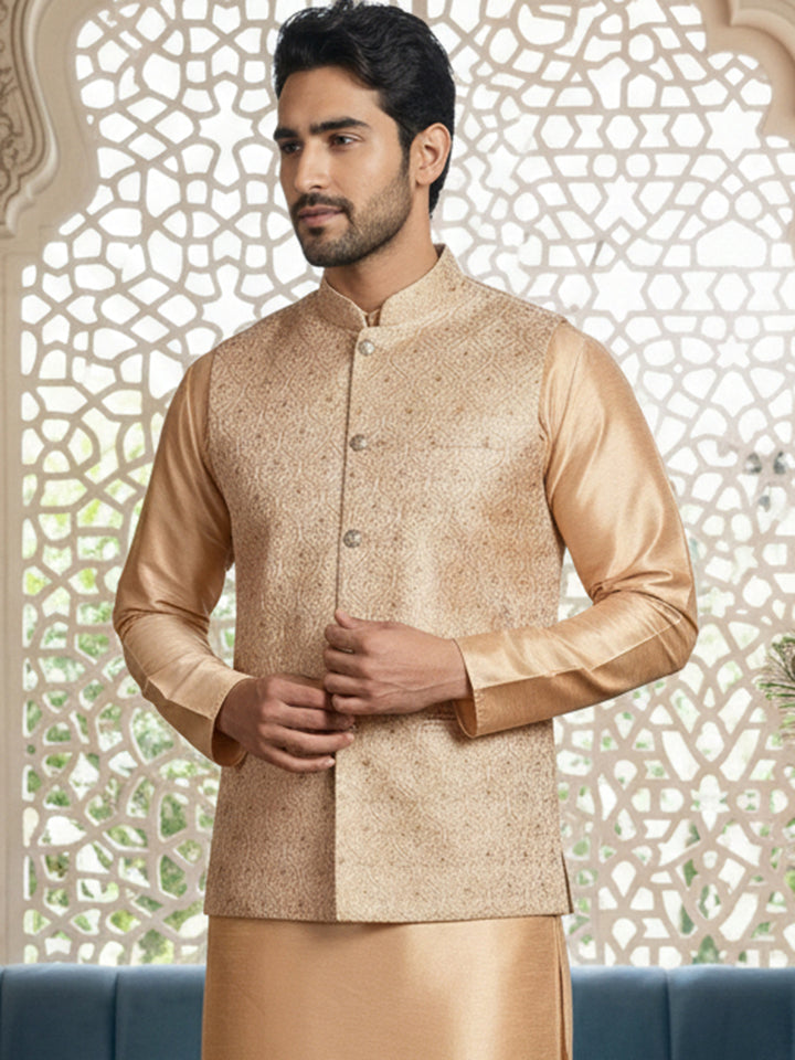 Woven Design Nehru Jacket