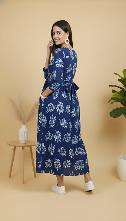 Printed Maternity Dress for Women