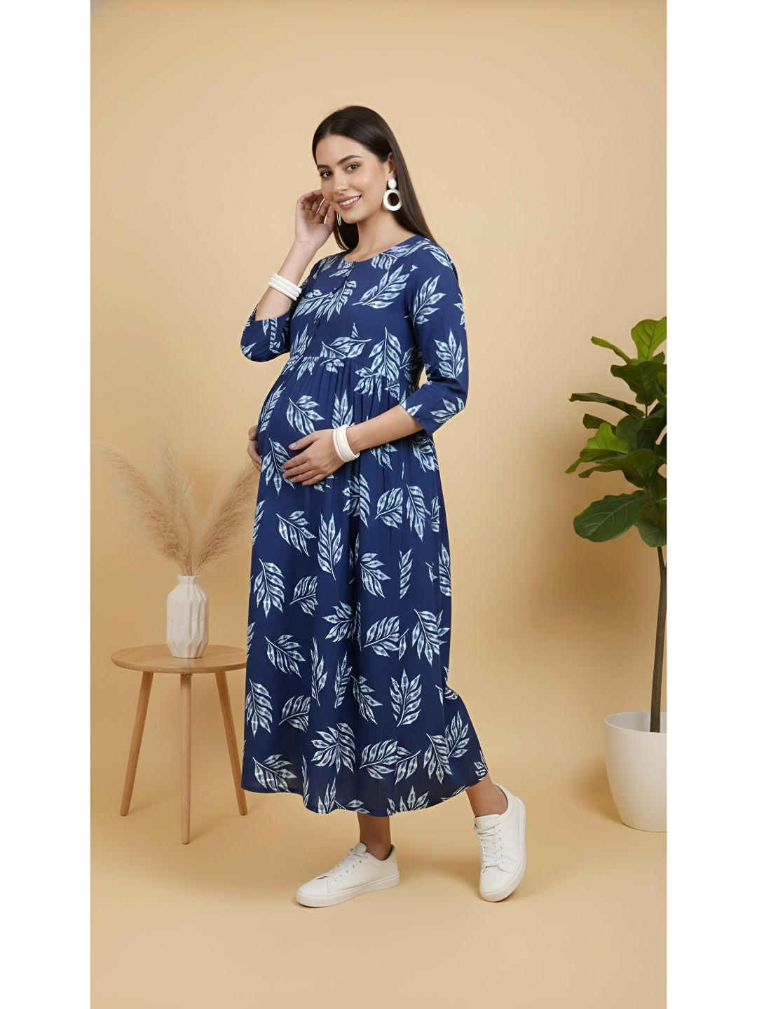 Printed Maternity Dress for Women