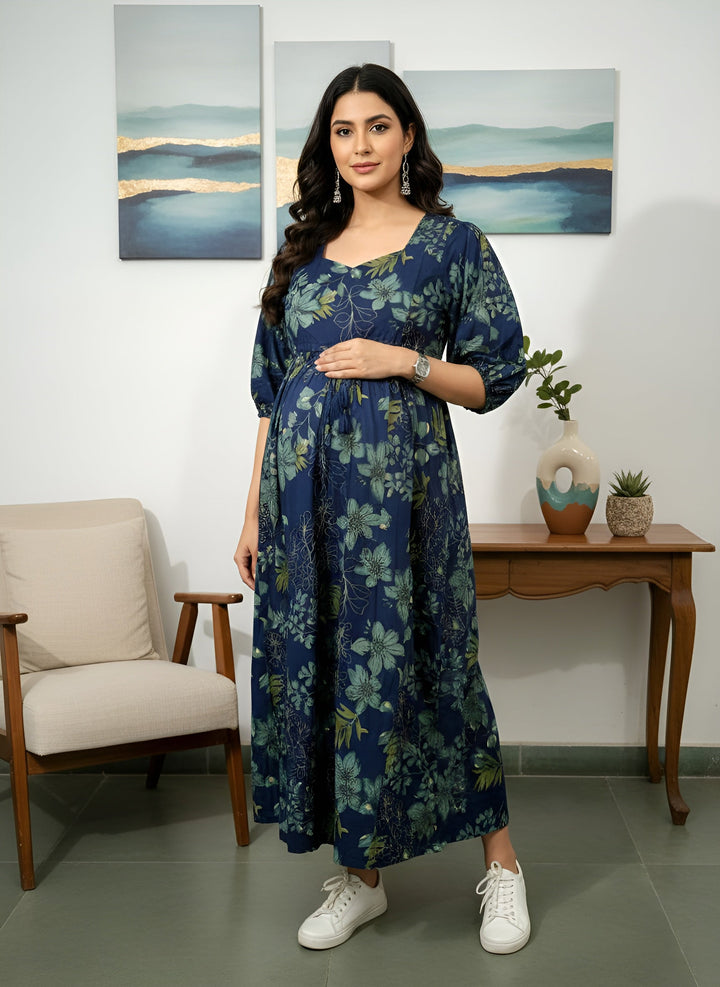 Printed Maternity Dress