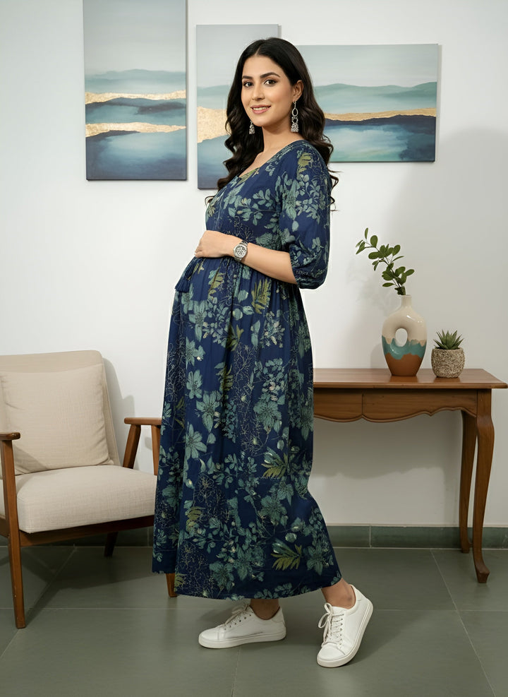 Printed Maternity Dress