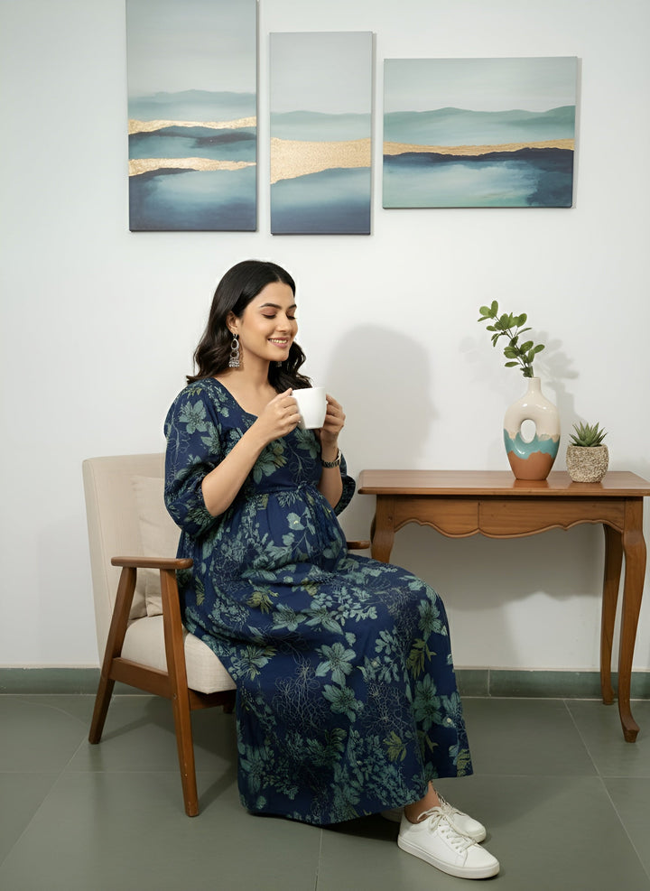 Printed Maternity Dress