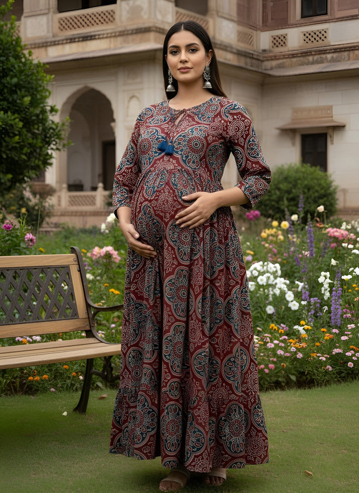Printed Maternity Dress