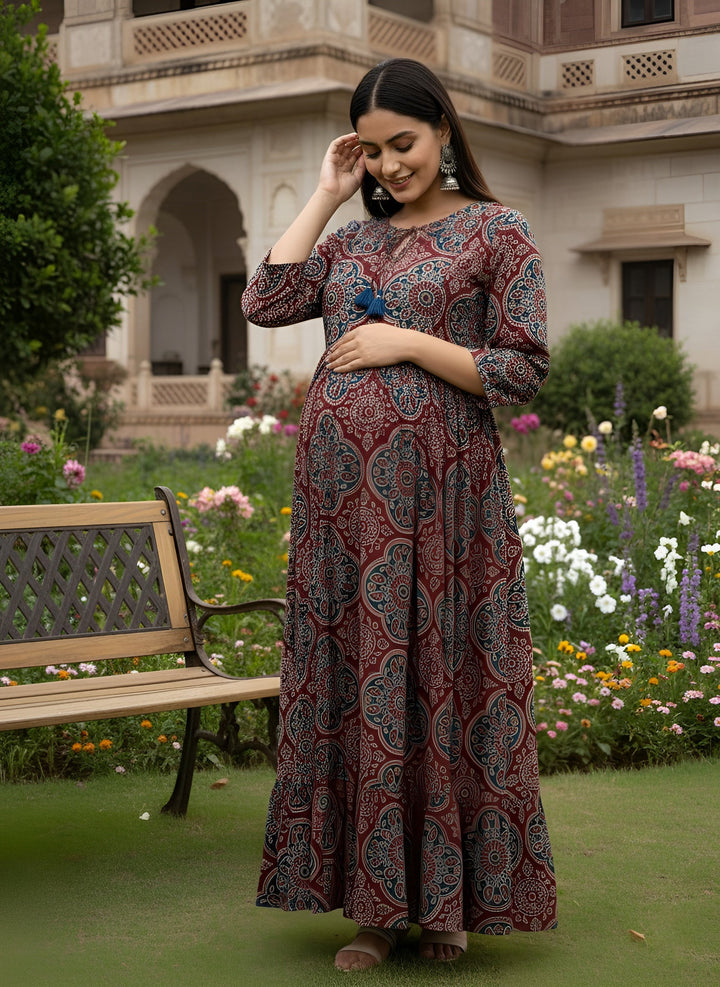 Printed Maternity Dress
