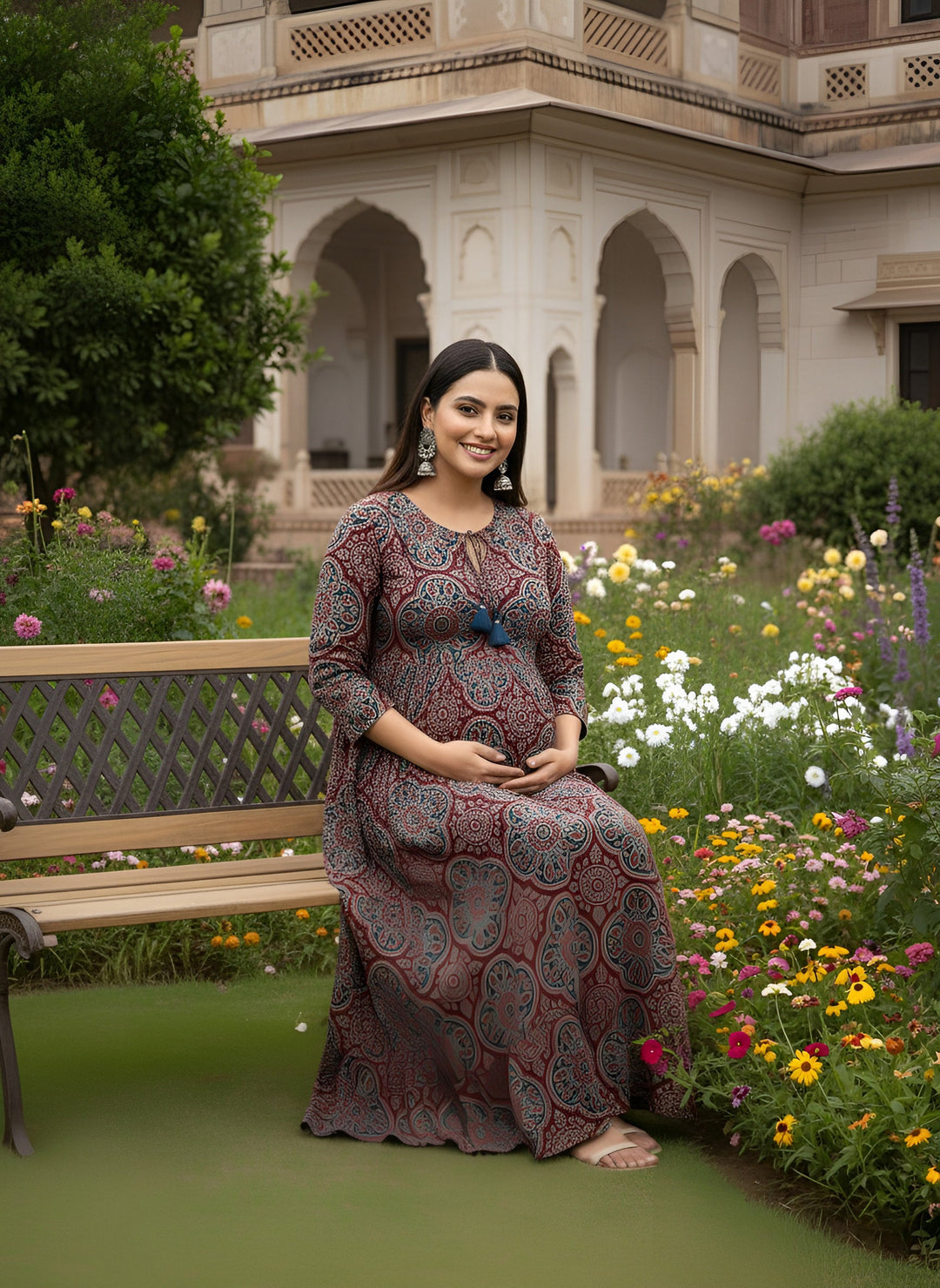 Printed Maternity Dress
