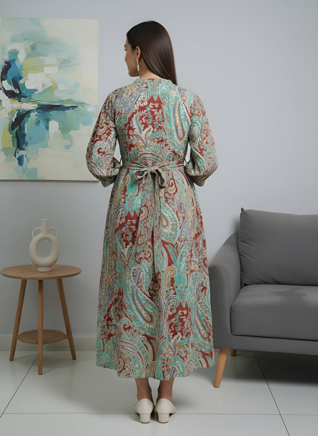 Printed Maternity Dress