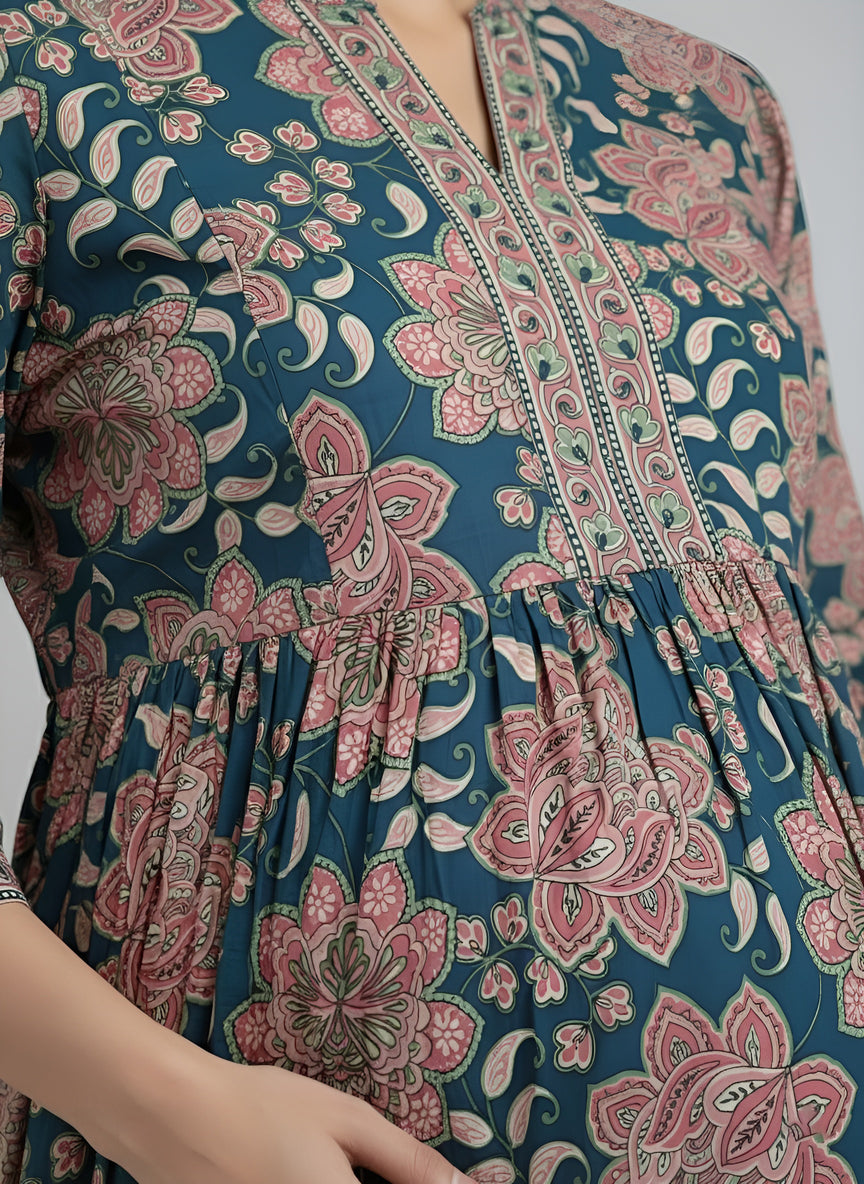 Printed Maternity Dress