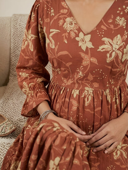 Printed Maternity Dress