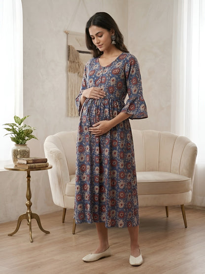 Printed Maternity Dress