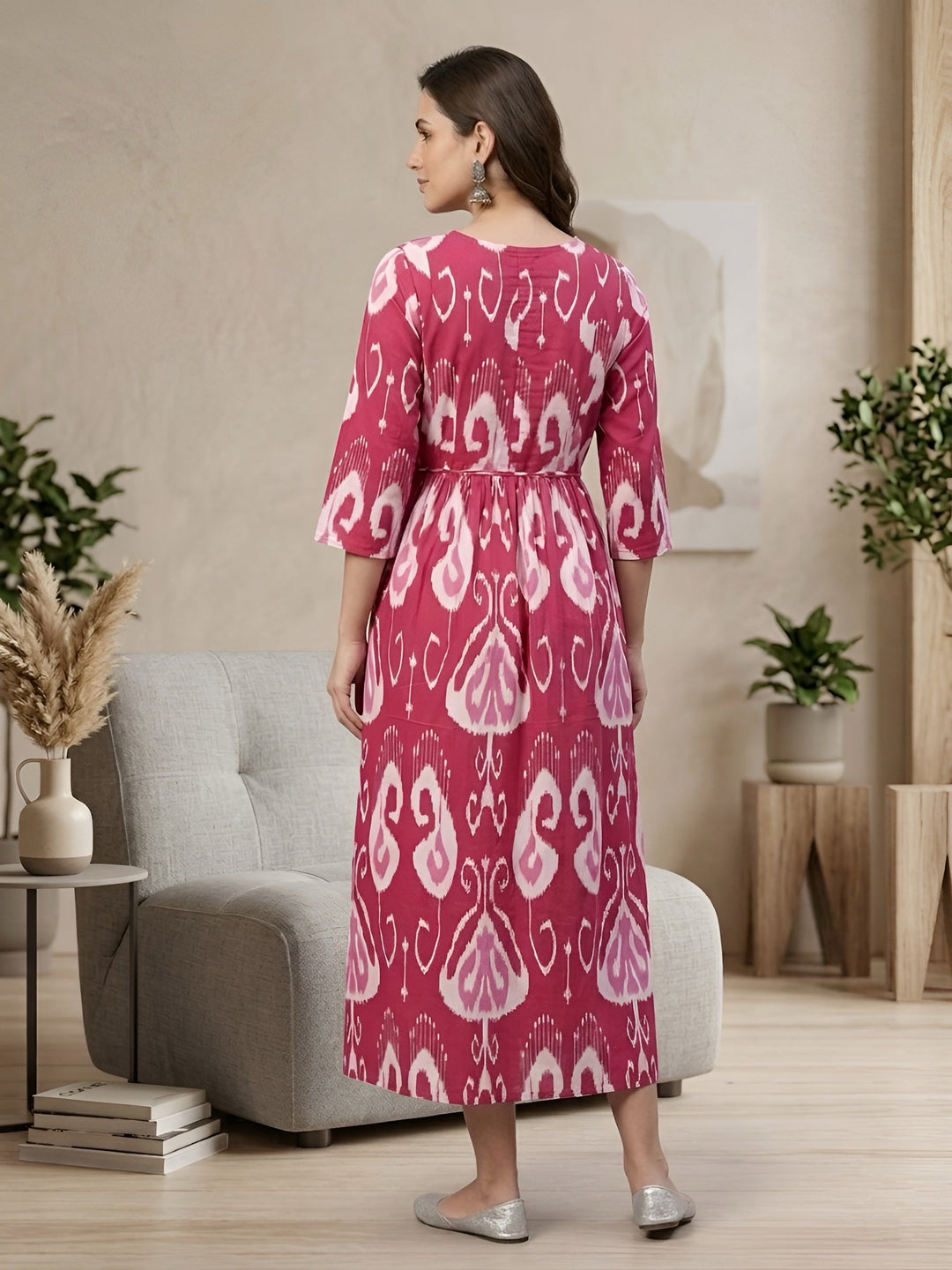 Printed Maternity Dress