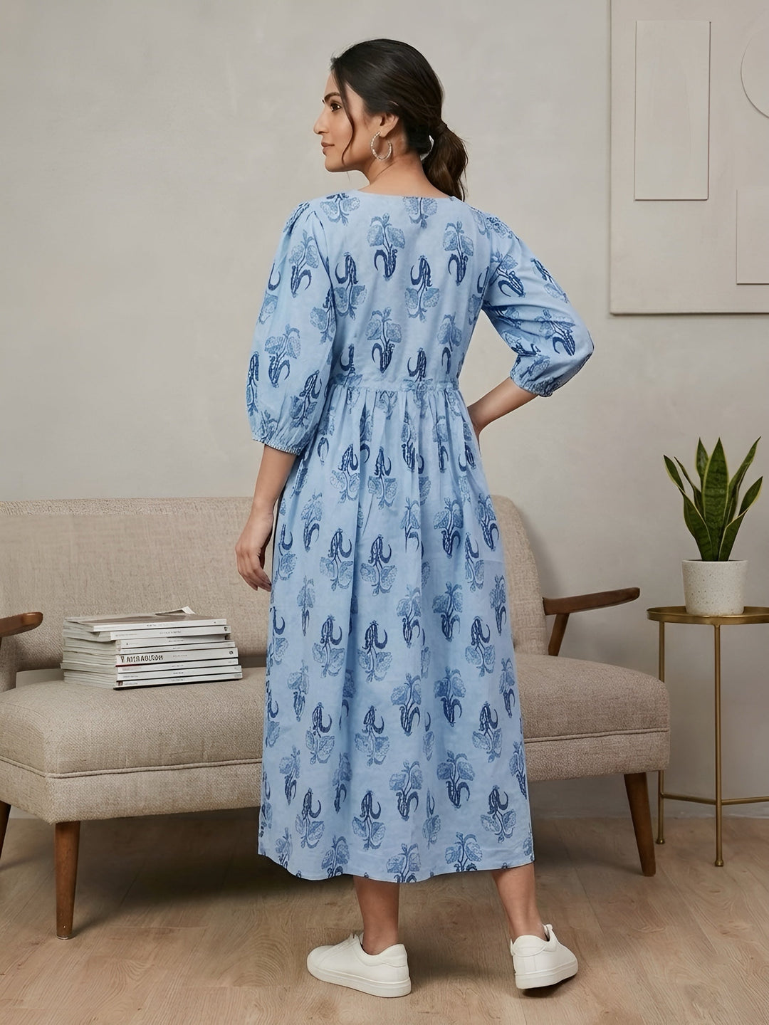 Printed Maternity Dress