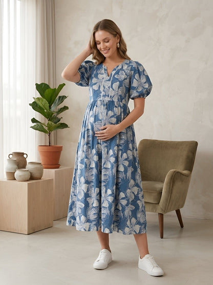Printed Maternity Dress