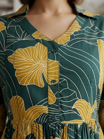 Printed Maternity Dress