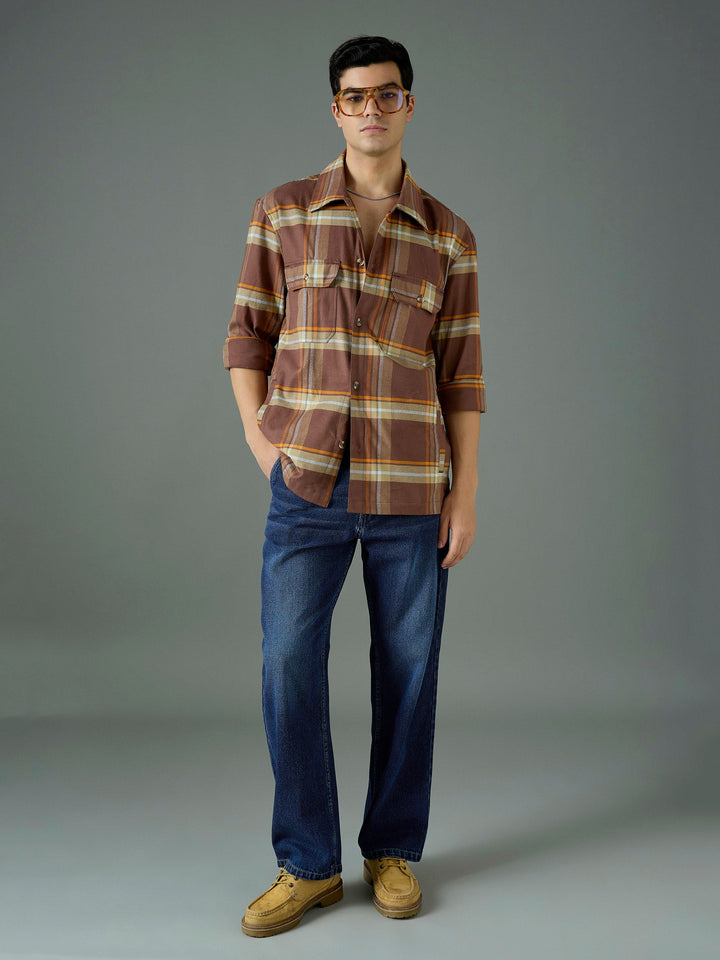Men Navy Blue Wash Front Belted Relax Fit Jeans