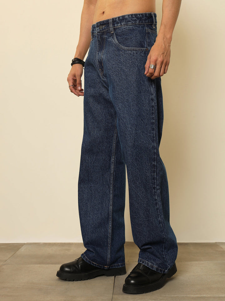 Men Blue Relax Fit Jeans