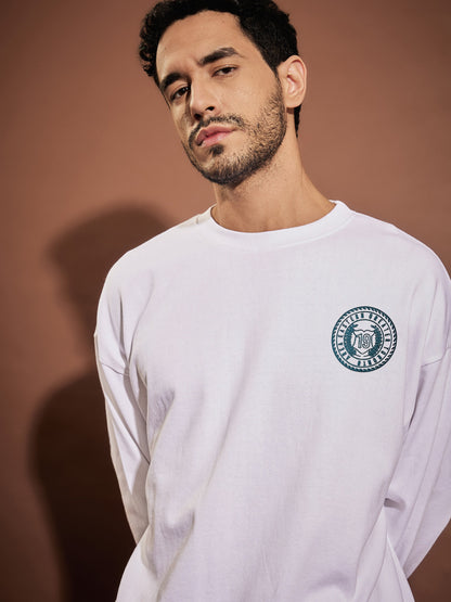 Men White AREA EASTERN Oversized Sweatshirt