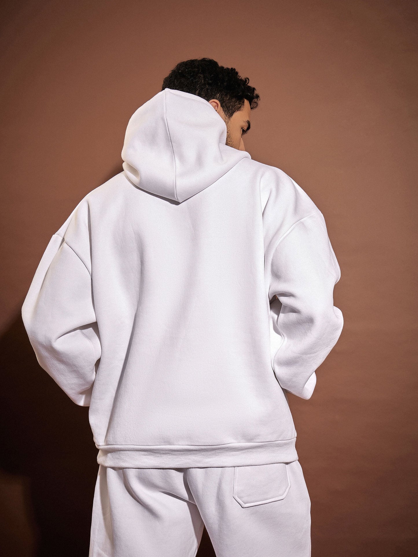 Men White SAN FRANCISCO Oversized Hoodie