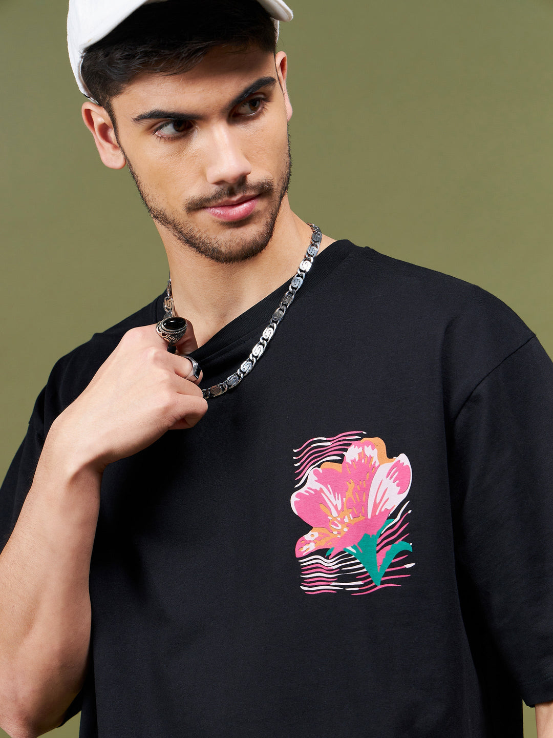 Unisex Black Summer Oversized T-Shirt