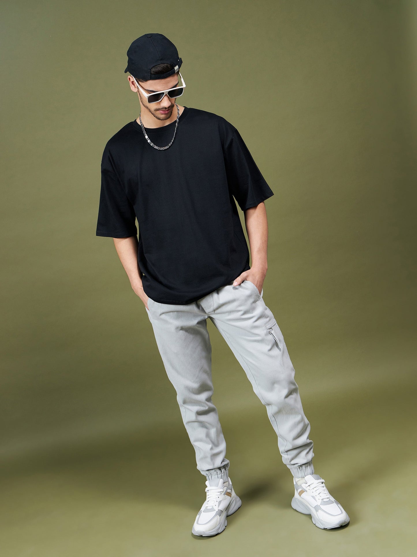 Unisex Black Young & Reckless Oversized T-Shirt