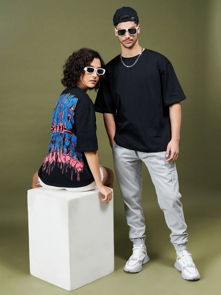 Unisex Black Young &amp; Reckless Oversized T-Shirt