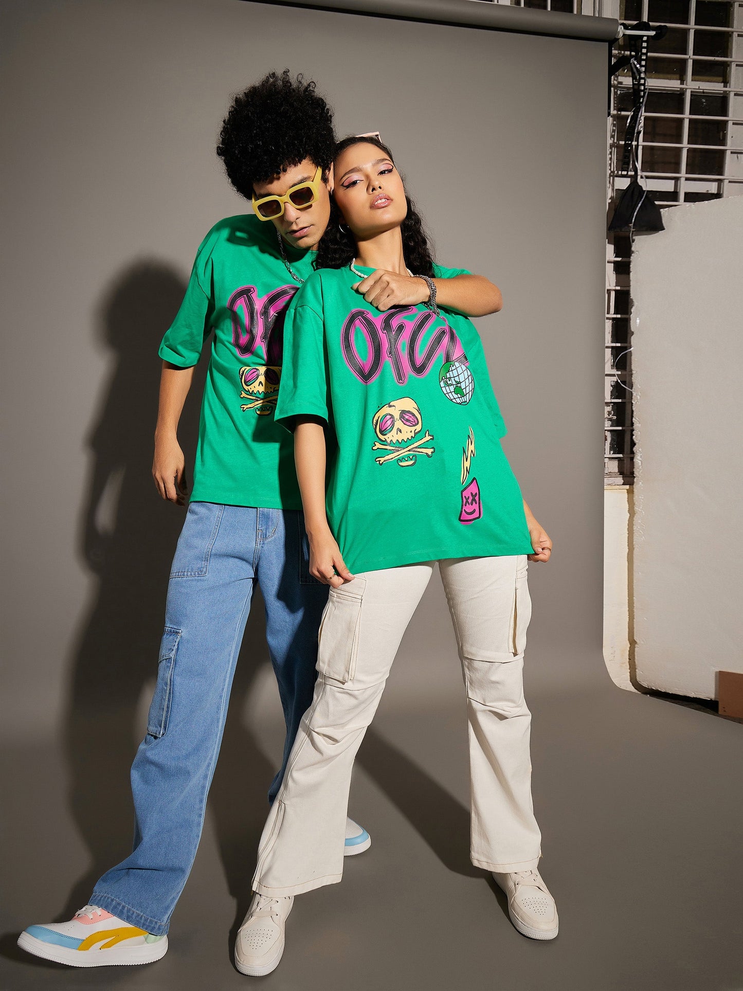 Unisex Green OFUL Oversized T-Shirt