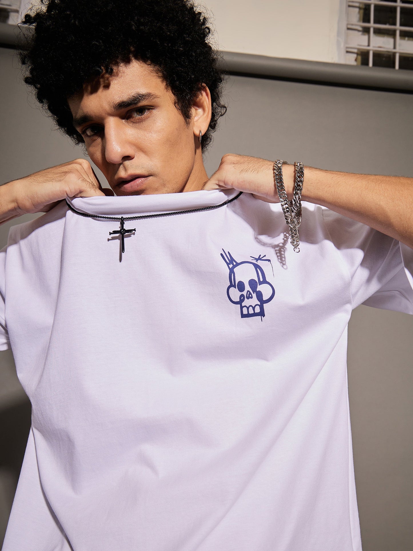 Unisex White NO FUTURE Oversized T-Shirt