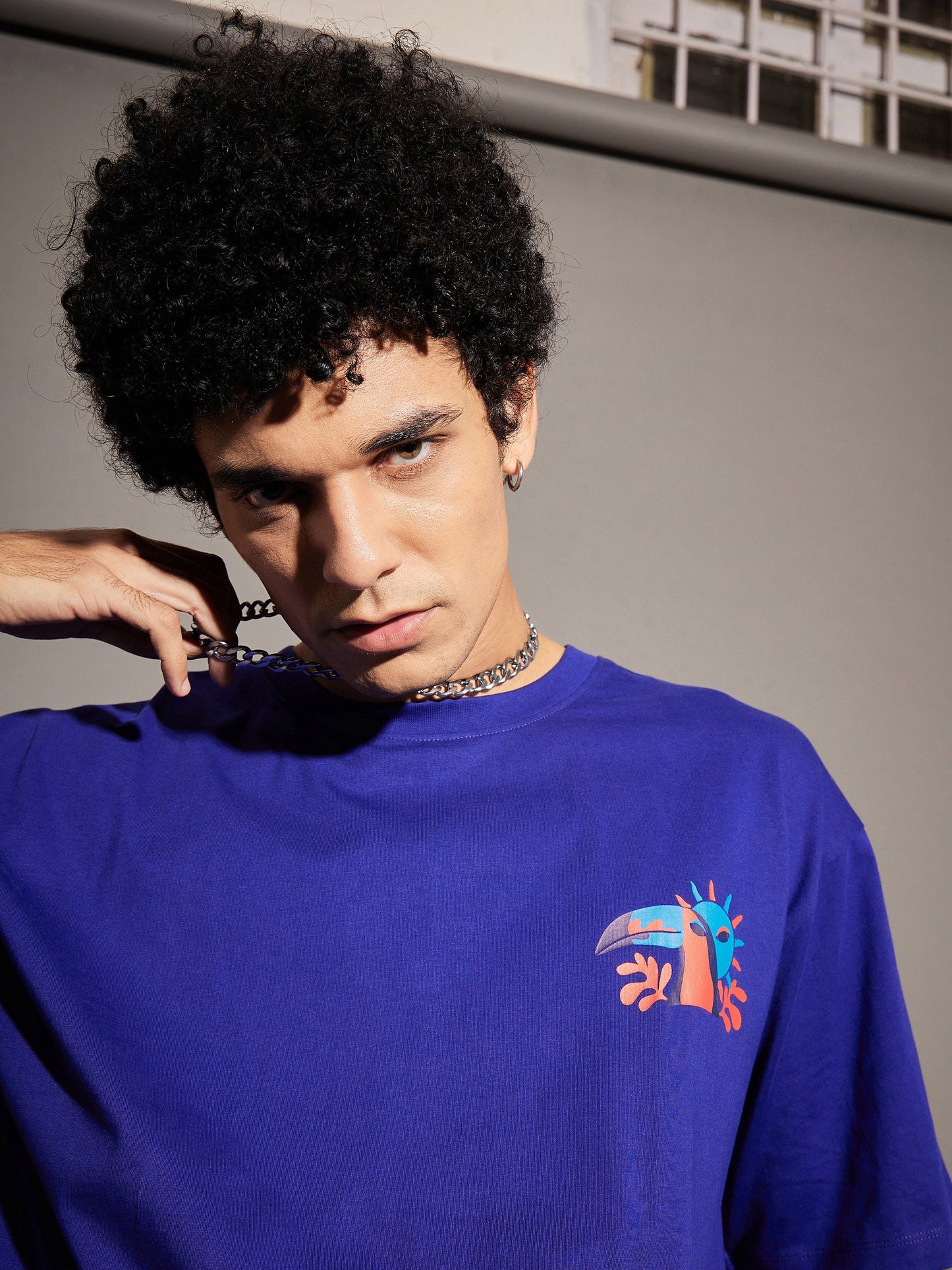 Unisex Blue Costa Rica Oversized T-Shirt