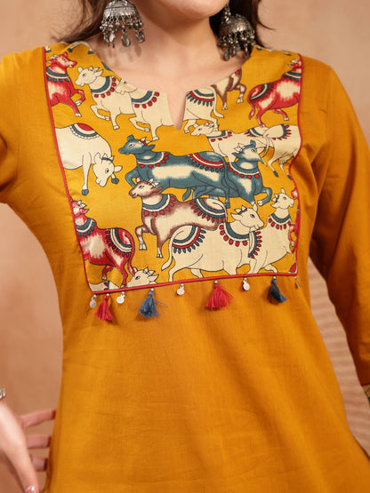 Solid Rayon Straight Kurta