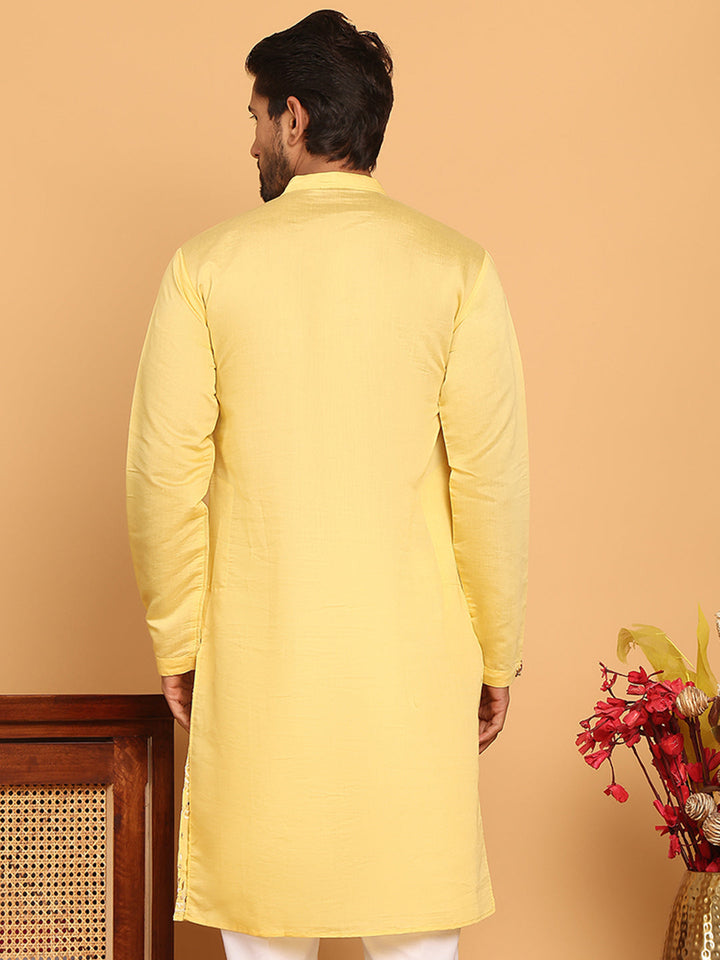 Floral Embroidered And Sequins Kurtas