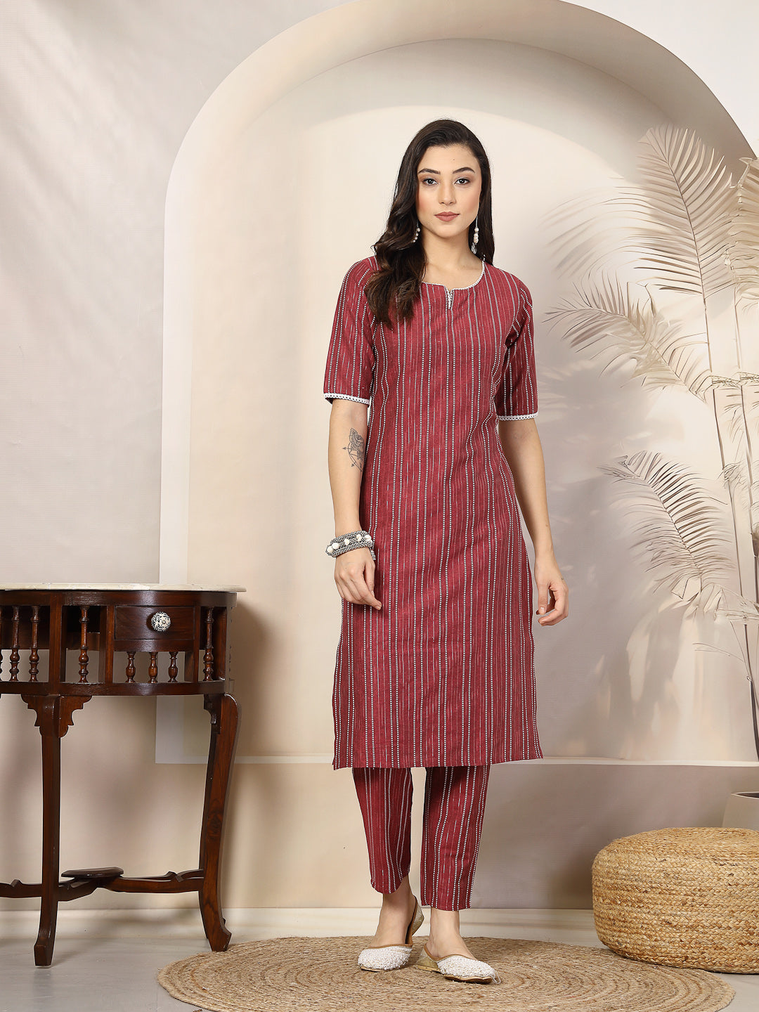 Stylum rose cotton woven kurta – wholesale manufacturer &amp; exporter from India