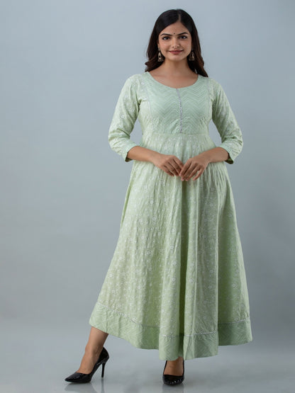 Nishabd green rayon printed kurta – wholesale manufacturer & exporter from India