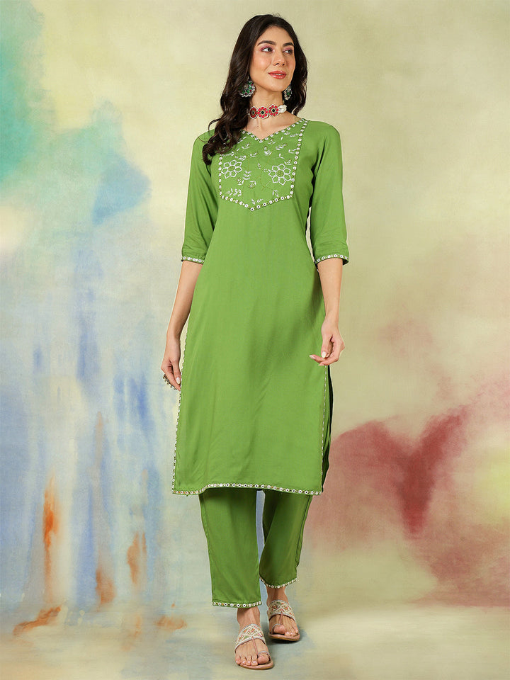 Nishabd green rayon kurta – wholesale manufacturer &amp; exporter from India