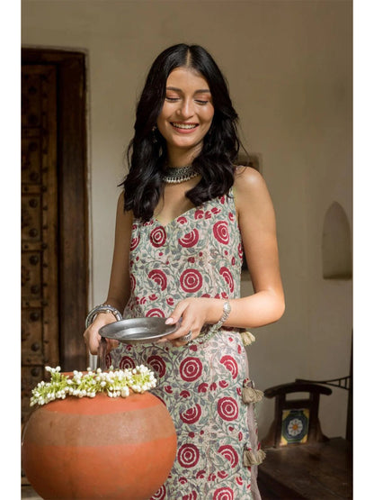 Brick Red Kurta With Palazzos