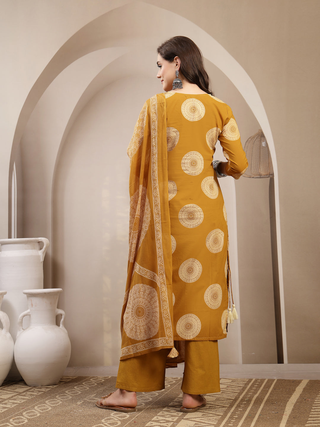 Printed Kurta Set With Dupatta