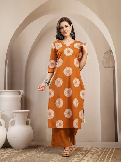 Printed Kurta Set With Dupatta