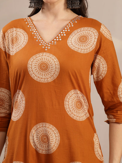 Printed Kurta Set With Dupatta