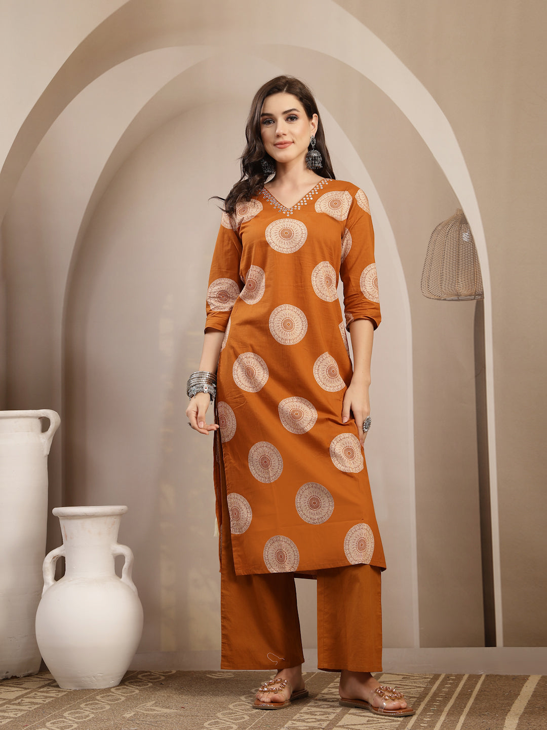 Printed Kurta Set With Dupatta