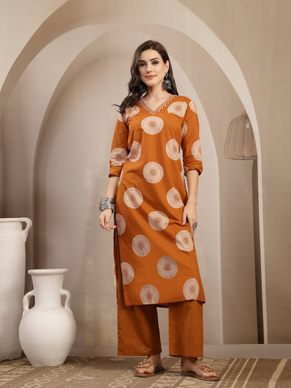 Printed Kurta Set With Dupatta
