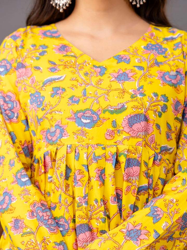 Printed Full-Length Sleeves Regular Pure Cotton Top