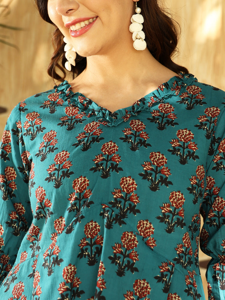 Floral Print Backless Top